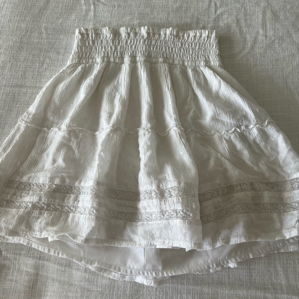 Hollister white skirt
